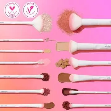 wet n wild Eyebrow and Liner Brush, Dual-Ended Angled Bristles with Ergonomic Handle for Comfortable Precision Control