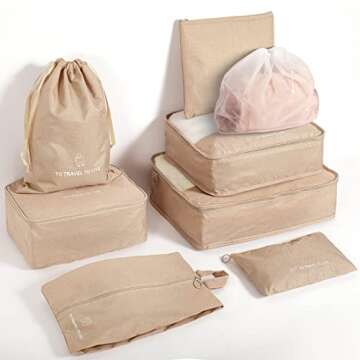 Ultralight Packing Bags for Suitcases, XL Packing Cubes for Carry On, Travel Bags as Essentials & Ac...