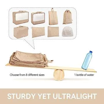 Ultralight Packing Bags for Suitcases, XL Packing Cubes for Carry On, Travel Bags as Essentials & Accessories, Machine Washable Luggage Organizer Bags Set, URCYLA Travel Cubes for Packing Women & Men