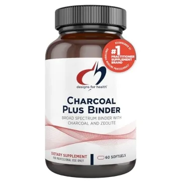 Designs for Health Charcoal Plus Binder - Detox Toxin Binder with Activated Charcoal & Organic Chlor...