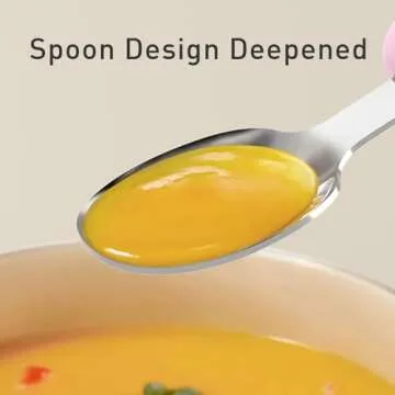 Goryeo Baby Toddler Utensils Stainless Steel Kids Silverware Set with Kids Training Chopsticks and Baby Spoon and Fork for Self Feeding Learning with Case