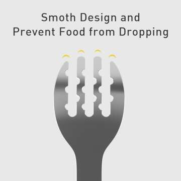 Goryeo Baby Toddler Utensils Stainless Steel Kids Silverware Set with Kids Training Chopsticks and Baby Spoon and Fork for Self Feeding Learning with Case