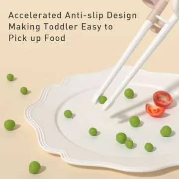 Goryeo Baby Toddler Utensils Stainless Steel Kids Silverware Set with Kids Training Chopsticks and Baby Spoon and Fork for Self Feeding Learning with Case