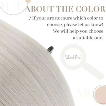 LAAVOO I Tips Human Hair Blonde Pre Bonded I Tip Extensions Platinum Blonde I Tip Hair Extensions Remy Human Hair Straight Stick Tip Extensions Human Hair Blonde 50g 1g/s 18”