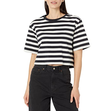 The Drop Women's Sydney Short-Sleeve Cropped T-Shirt - Chic & Versatile