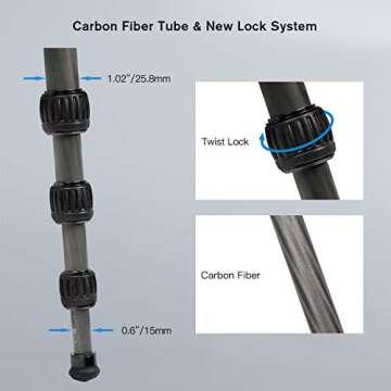 SIRUI AM-254 Carbon Fiber Tripod with K20X Ball Head