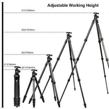 SIRUI AM-254 Carbon Fiber Tripod with K20X Ball Head