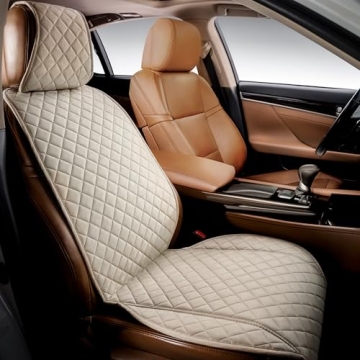 IVICY Suede Car Seat Cover for Cars - Non-Slip Soft & Breathable - Front Car Seat Protector Covers U...