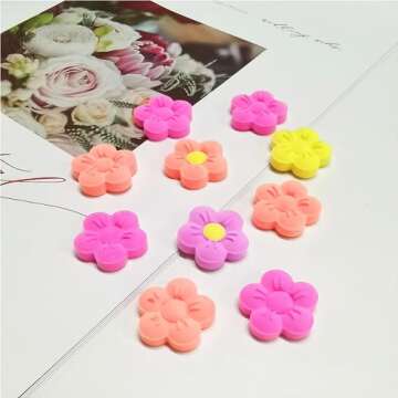 Tadonyny Small Flower Candy Molds for Chocolate and Gummy