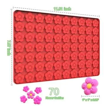 Tadonyny Small Flower Candy Molds for Chocolate and Gummy