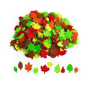 Colorations Foam Leaves - Assorted Craft Shapes for Kids