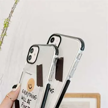 TYUI Happy Smile Design Clear Case for Apple iPhone 11 6.1 Slim TPU Protective Anti-Scratch Phone ver Skin Fashion yle for iPhone 11 Cases