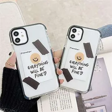 TYUI Happy Smile Design Clear Case for Apple iPhone 11 6.1 Slim TPU Protective Anti-Scratch Phone ver Skin Fashion yle for iPhone 11 Cases