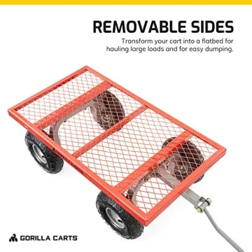 Gorilla Carts Heavy Duty Utility Cart for Garden Use