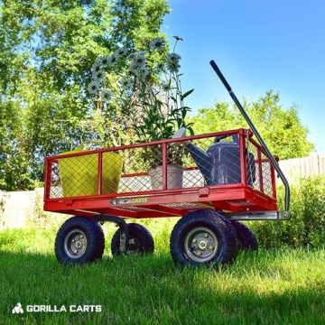Gorilla Carts Heavy Duty Utility Cart for Garden Use
