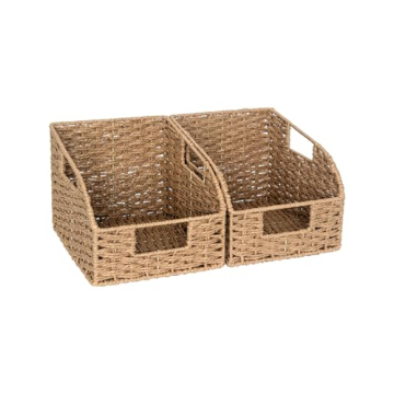 StorageWorks Handwoven Storage Baskets for Stylish Organization, 2 Pack