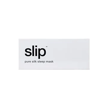 Slip Pure Silk Sleep Mask, White - Pure Mulberry 22 Momme Silk Eye Mask, Soft & Comfortable Sleeping Mask - Made with 'Anti-Aging Anti-Sleep Crease Anti-Bed Head' Slipsilk
