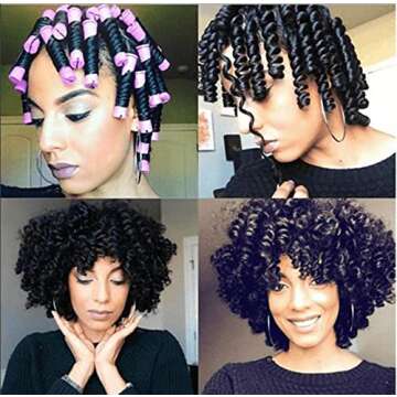 20pcs Women’s No Heat Perm Rods Set for All Hair Types