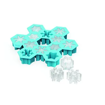 TrueZoo Snowflake Ice Cube Tray for Festive Beverages