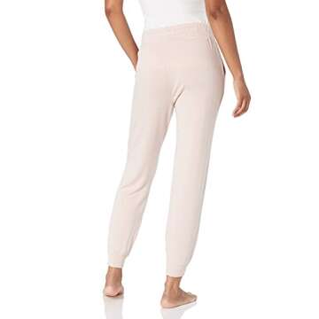 Mae Women's Supersoft French Terry Lounge Jogger, Rose Pink, Small