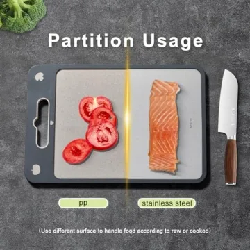 Double-Sided Cutting Board for Easy Cleaning and Use