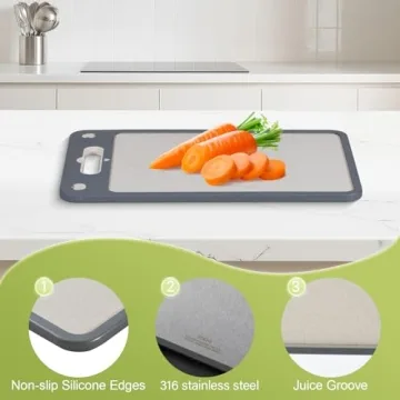Double-Sided Cutting Board for Easy Cleaning and Use