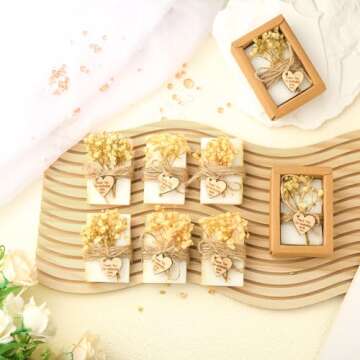 Demissle 30 Pcs Handmade Scented Soap for Weddings
