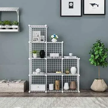 C&AHOME Modular Wire Cube Storage Organizer for Home