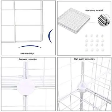 C&AHOME Modular Wire Cube Storage Organizer for Home