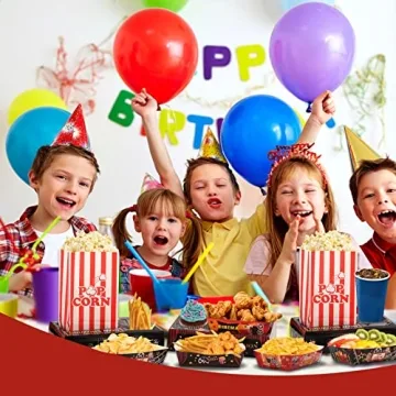 RIKICACA Movie Night Snack Trays for Family Events