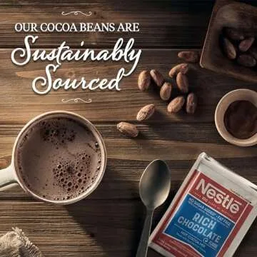 Nestle Hot Chocolate Packets, Hot Cocoa Mix, No Sugar Added and Fat Free, Bulk Pack, 0.28 oz Packet (Pack of 30)