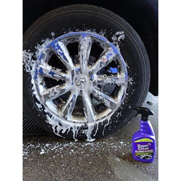Super Clean Foaming All Wheel Cleaner Safe for All Wheels and Rims Brake Dust Cleaner Grime Eliminator