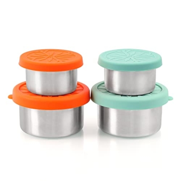 Leak-Proof SUKKI Stainless Steel Condiment Containers