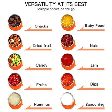 Leak-Proof SUKKI Stainless Steel Condiment Containers