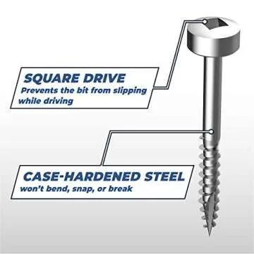 Kreg SPS-F125-100 Zinc Pocket Screws, 1-1/4 Inch #6 Fine Thread, Pan Head (100 Count)