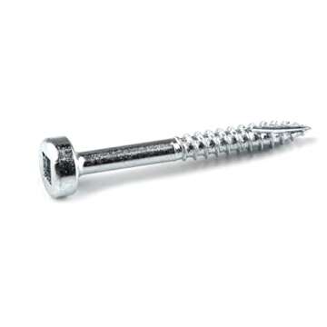 Kreg SPS-F125-100 Zinc Pocket Screws, 1-1/4 Inch #6 Fine Thread, Pan Head (100 Count)