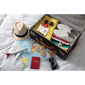 DecorRack 84 Piece First Aid Med Kit, Small Travel Size Kit, First Aid Patch Purse Essentials Bandages for Car, College Dorm, Home, Boat, or Camping, (2 Pack of 42pcs)