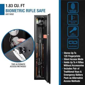 Barska Biometric Rifle Safe - Quick, Secure Firearm Storage