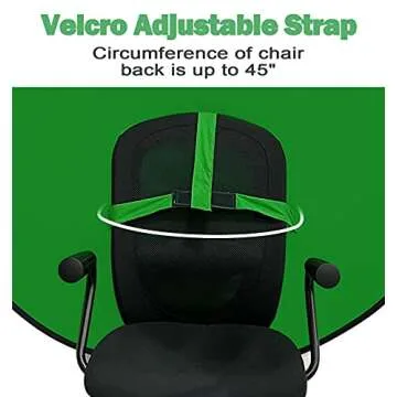 Sutekus Portable Webcam Background Round Green Screen Chair Backdrop for Home Video Conference Zoom Skype, 57" (Strap)