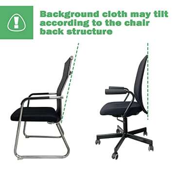 Sutekus Portable Webcam Background Round Green Screen Chair Backdrop for Home Video Conference Zoom Skype, 57" (Strap)