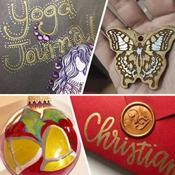 YOOHO Metallic Paint Pen Set for Multisurface Crafting  - 6 Pcs