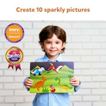 Skillmatics Art & Craft Activity - Foil Fun Dinosaurs, No Mess Art for Kids, Craft Kits & Supplies, ...