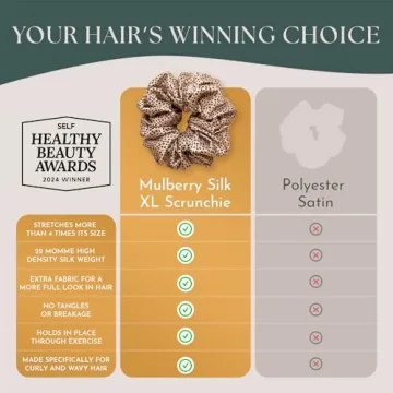 Mulberry Silk Oversized Scrunchies for Women