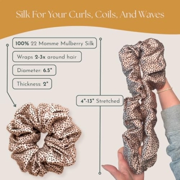 Mulberry Silk Oversized Scrunchies for Women