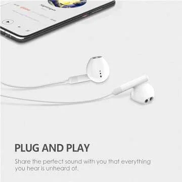 USB C Headphones for iPhone 16 & Galaxy S23 - HiFi Stereo