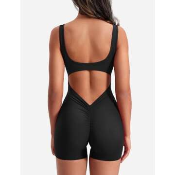 Stylish YEOREO Backless Workout Jumpsuit for Women