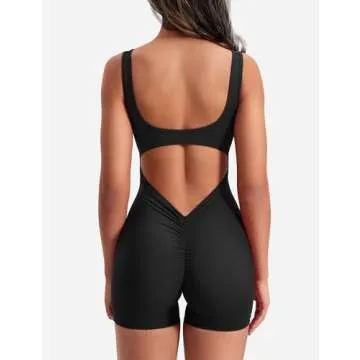 Stylish YEOREO Backless Workout Jumpsuit for Women