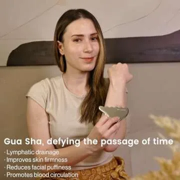 Rena Chris Body Gua Sha Tools, Stainless Steel GuaSha Tool, Manual Massage Sticks for Jawline Sculpting and Puffiness Reducing, Whole Body Skin Care Massager (Silver)