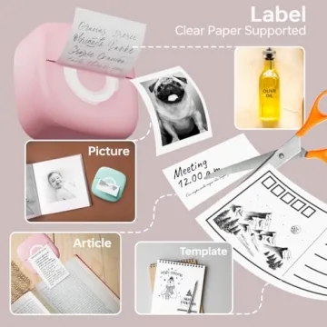 Mini Bluetooth Thermal Printer - Perfect for Stickers