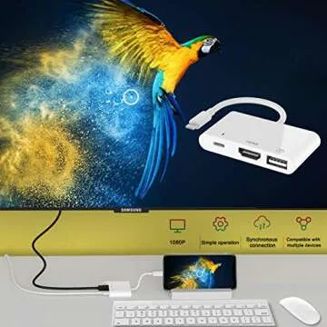 HDMI Adapter for iPhone/iPad - 3 in 1 Digital AV Adapter